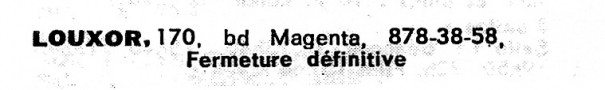Officiel des Spectacles, 30 novembre 1983, p. 117