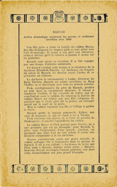 Résumé du film Baruch