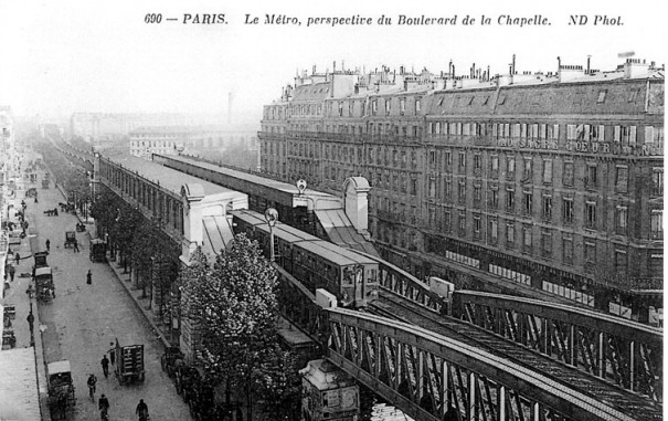 Boulevard de la Chapelle : un autre point de vue sur l'immeuble démoli pour faire place au Louxor