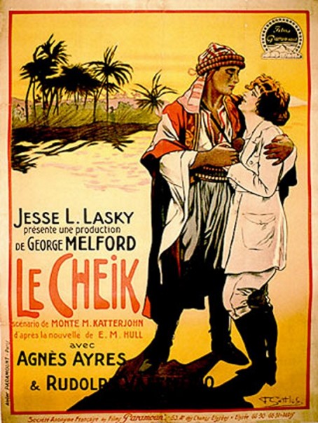 1921 Le Cheik de George Melford avec Rudolph Valentino et Agnes Ayres