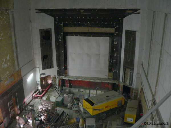 Vue générale depuis l'emplacement du deuxième balcon