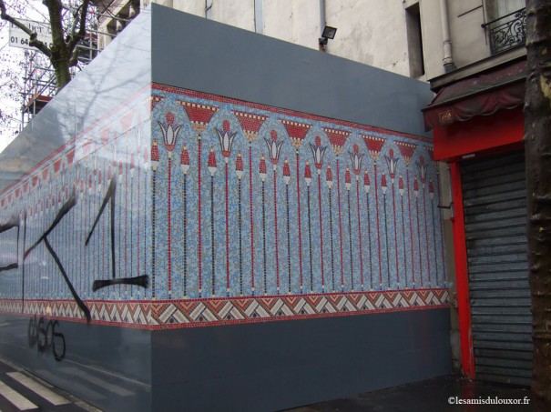 Autre vue du décor, trottoir boulevard de Magenta (11 janvier)