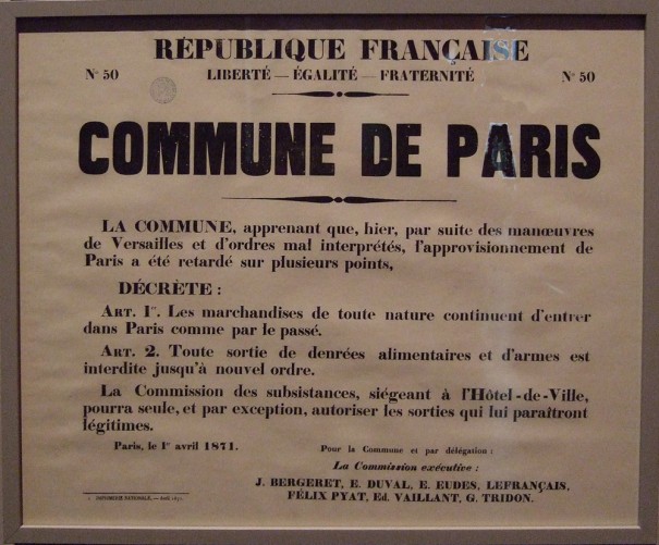 Exposition "1871, La Commune de paris : une histoire moderne"