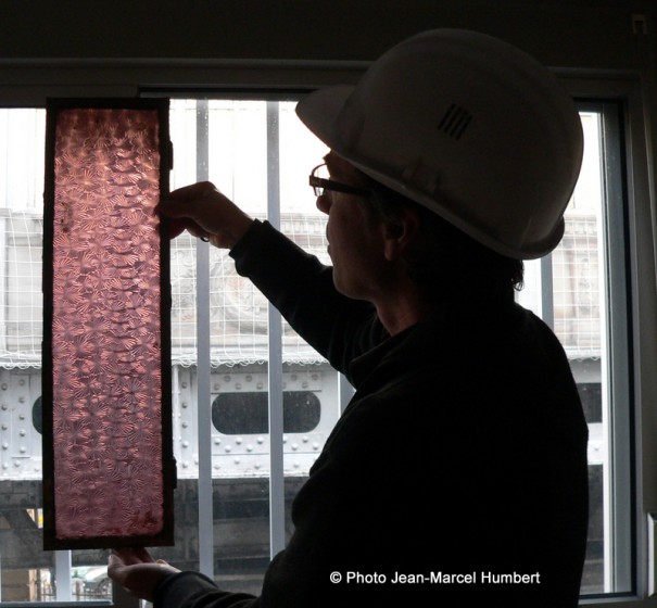 Verre retrouvé dans le bâtiment