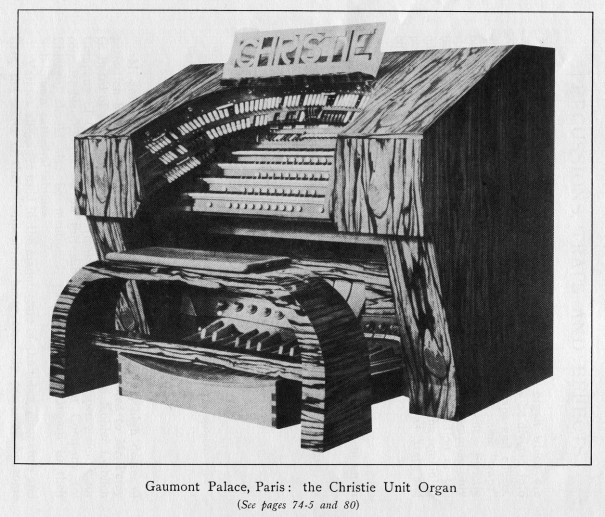 Orgue du Gaumon-Palace (catalogue de catalogue de la manufacture Hill Normand and Beard