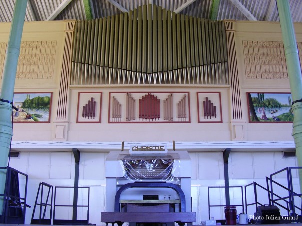 L'orgue Christie installé dans le Pavillon Baltard de Nogent-sur-Marne