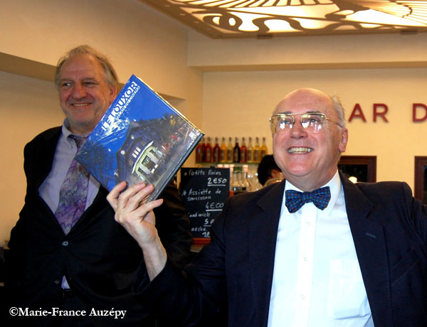 L'éditeur Maurice Culot et Jean-Marcel Humbert au Louxor, 8 juin 2013.