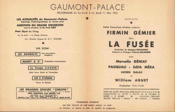 Gaumont-Palace mai 1933