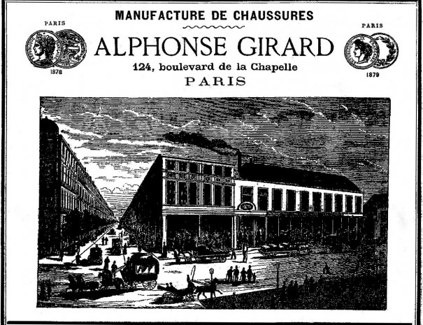 La Manufacture de chaussures Alphonse Girard, Annuaire du commerce, 1882.