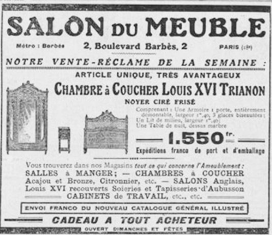 Le Salon du Meuble. Le Journal, 1922