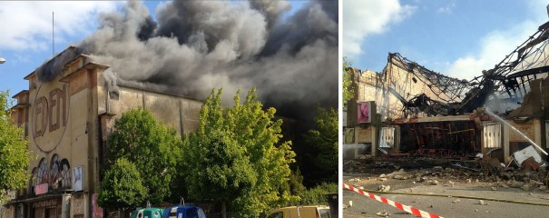 3 mai 2014. Au-dessous de la partie écroulée, deux bas-reliefs sont intacts